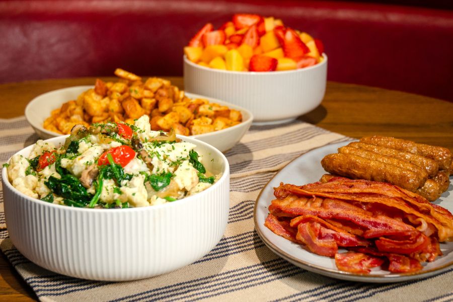 Hot Brunch Buffet Veggie and Egg White Scrambled